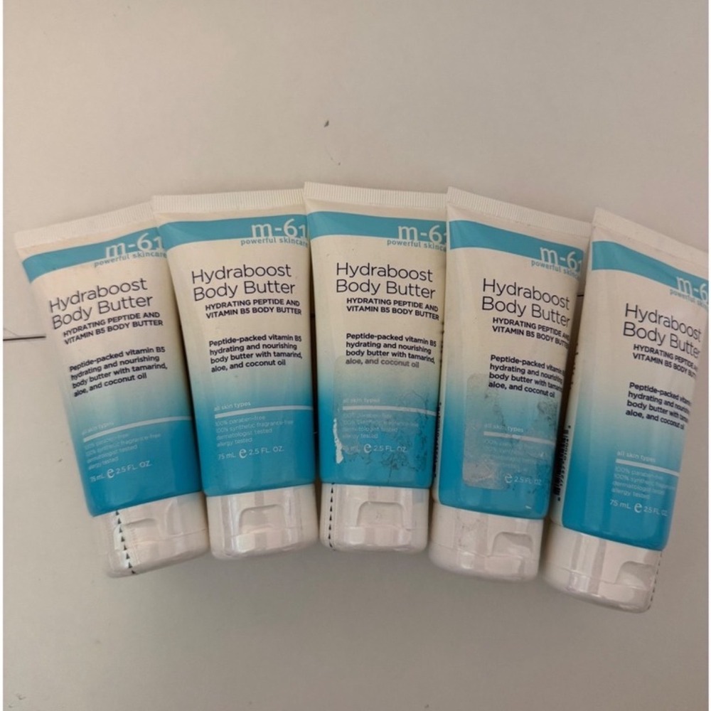 M-61 Hydraboost Body Butter Set of 5 Hydrating Peptide Vitamin B5 2.5oz Each